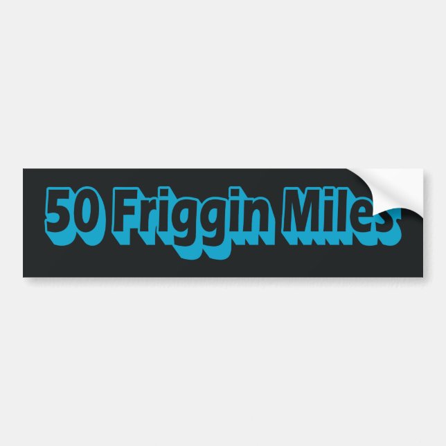 50 Gammin Miles Ultra Running Bildekal (Framsidan)