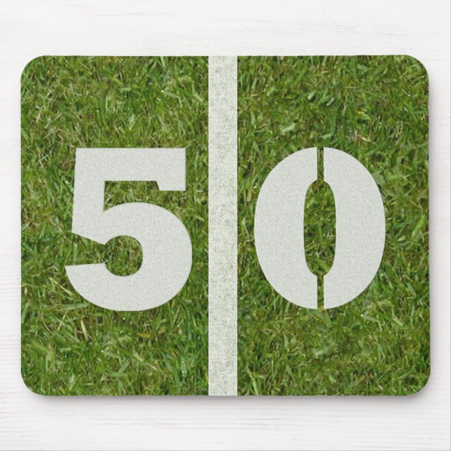 50 gård fodrar fotbollfält Mousepad Musmatta (Framsidan)
