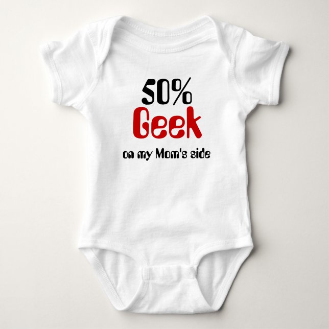 50% Geek på mamma skjortan för sidobaby Tröja (Framsida)