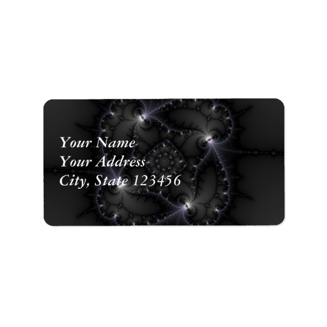 50 Grått - fyrkantig konst Adressetikett (Framsidan)