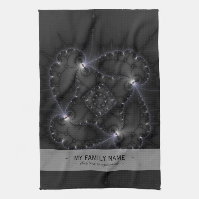 50 Grått - fyrkantig konst Kökshandduk (Vertikal)