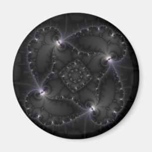 50 Grått - fyrkantig konst Magnet