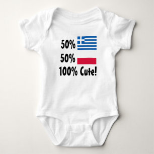 50% grek 50% gullig polsk 100% t shirt