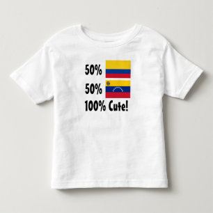 50% gullig venezuelansk 50% colombiansk 100% tee shirt