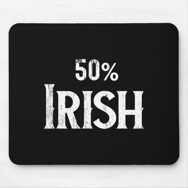 50% Half Irish Shirt, St Patricks Day  Musmatta (Framsidan)