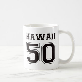 50 Hawaii - svart Kaffemugg