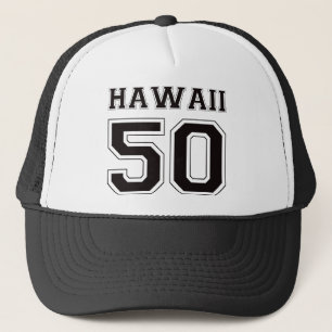 50 Hawaii - svart Truckerkeps