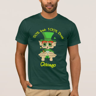 50% irländare 100% drack chicago t shirt