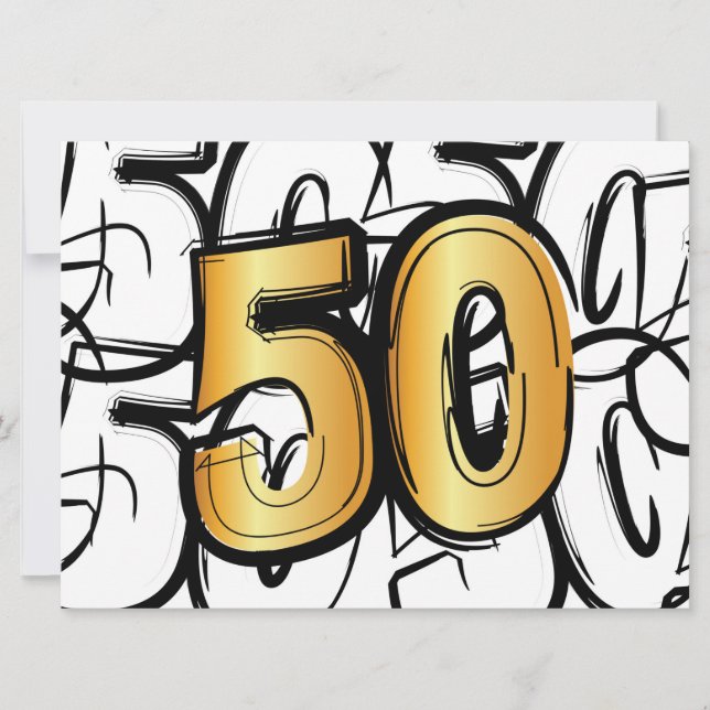 50 jaar jubileum, abraham, sarah of trouwdag.  meddelande (Framsida)