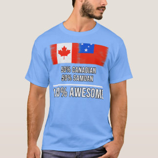 50 kanadensiska 50 Samoan 100 Fantastisk-gåva för T Shirt