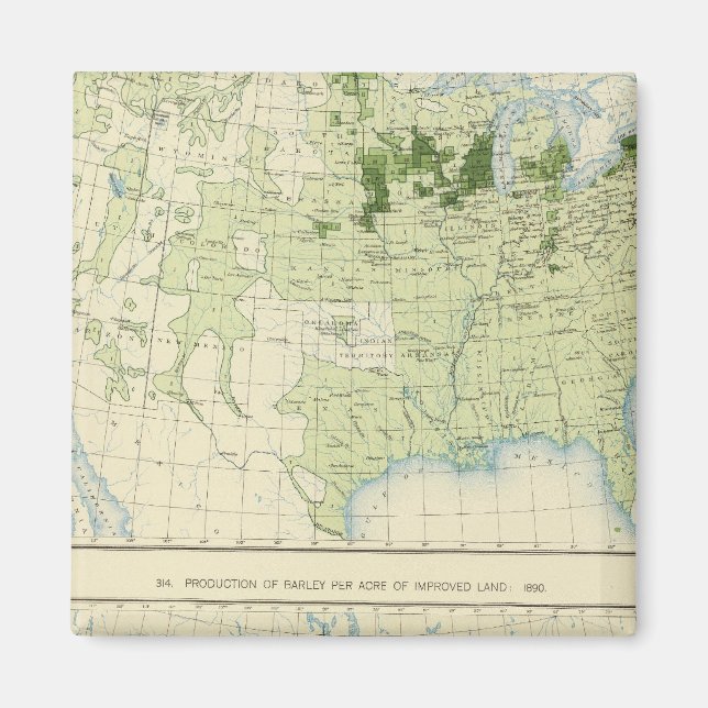 50 korn 1890 magnet (Framsidan)