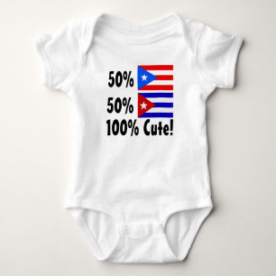 50% kuban 50% Puerto gulliga Rican 100% Tröja