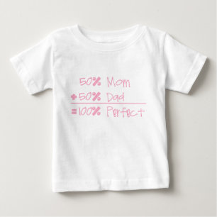 50% mamma + 50% pappa = T-tröja för 100% Tee Shirt