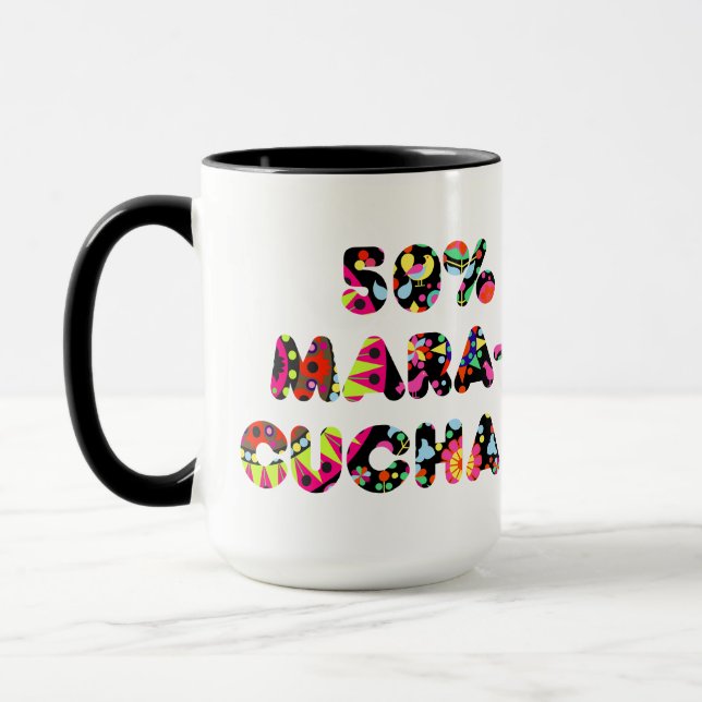 50% Maracucha-Mugg – Folklorisk Maracaibo-design Mugg (Vänster)