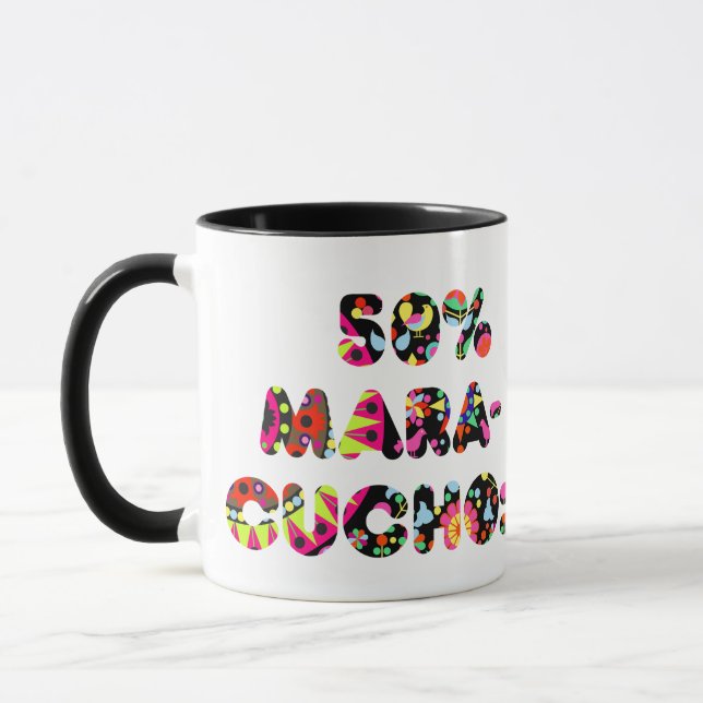 50% Maracucho Mug – Folkloric Maracaibo Design Mugg (Vänster)