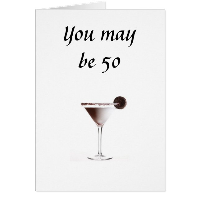 50 MEN FORTFARANDE I MINT VILLKOR HÄLSNINGSKORT (Framsidan)