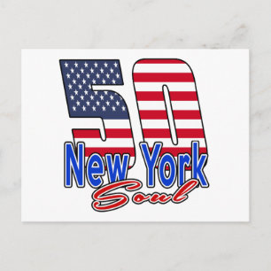 50 New York Soul Birthday-design Vykort