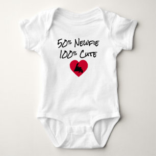 50% Newfie - gullig 100% T-shirt