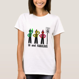 50 och den sagolika födelsedagen rusar begränsar t shirt