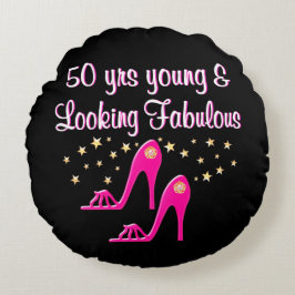 50 OCH FABULÖS SHOE QUEEN RUND KUDDE