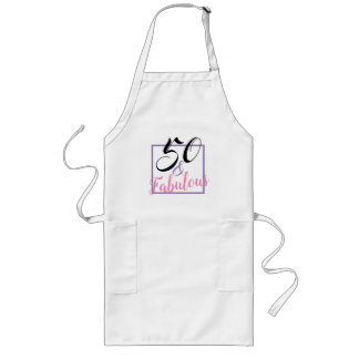 50 och Fabulöst 30:e Födelsedagsfesten Apron Långt Förkläde