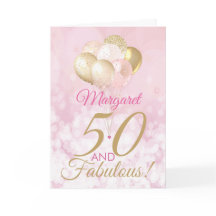 50 och Fabulous 50:e födelsedag Glitter