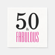 50 och Fabulous 50:e födelsedag Pappra blöjor