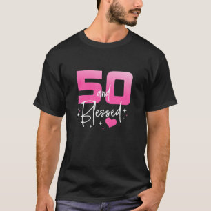 50 och Fabulous 50:e födelsedagans diameter T Shirt