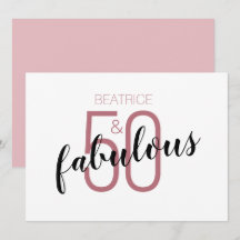 50 och Fabulous 50:e födelsedagen Ro Guld