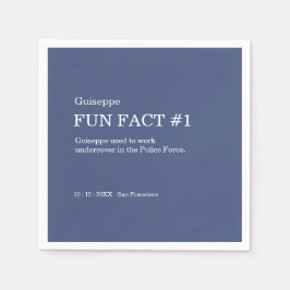 50 och Fabulous 50:e födelsedagens Roligt Fact Pappersservett