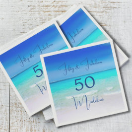 50 och Fabulous 50:e födelsedagsbusssuite Pappersservett