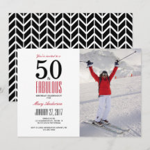 50 och Fabulous | 50:e Födelsedagsfest inbjudan