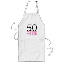 50 och Fabulous 50:e födelsedagsgåva Apron