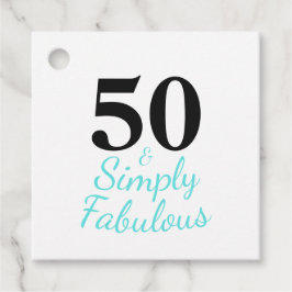 50 och Fabulous 50:e födelsedagsoffert Gåvor Etiketter