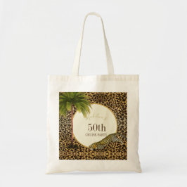 50 och Fabulous 50 th Cruise Leopard Print Tygkasse