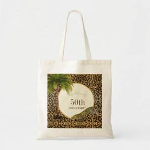 50 och Fabulous 50 th Cruise Leopard Print Tygkasse