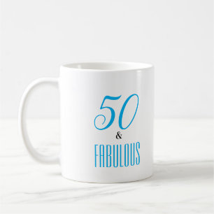 50 och Fabulous anpassade Coffee Mugg