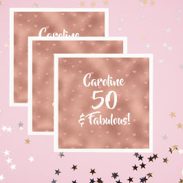 50 och Fabulous Anpassningsbar Birthday Pappersservett