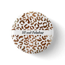 50 och Fabulous Big Cat Print Abstrakt