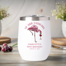 50 och Fabulous Birthday Flamingo Novelty Swag
