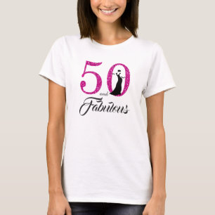 50 och Fabulous Birthday Gift T-shirt
