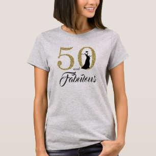 50 och Fabulous Birthday Gift Tee