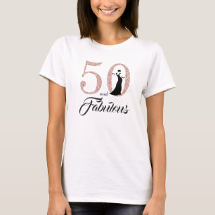 50 och Fabulous Birthday Gift Tee Shirt