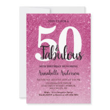 50 och Fabulous Birthday Gnistra Tinsel