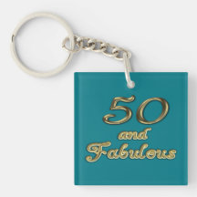 50 och Fabulous Birthday Guld Typography 50th Age