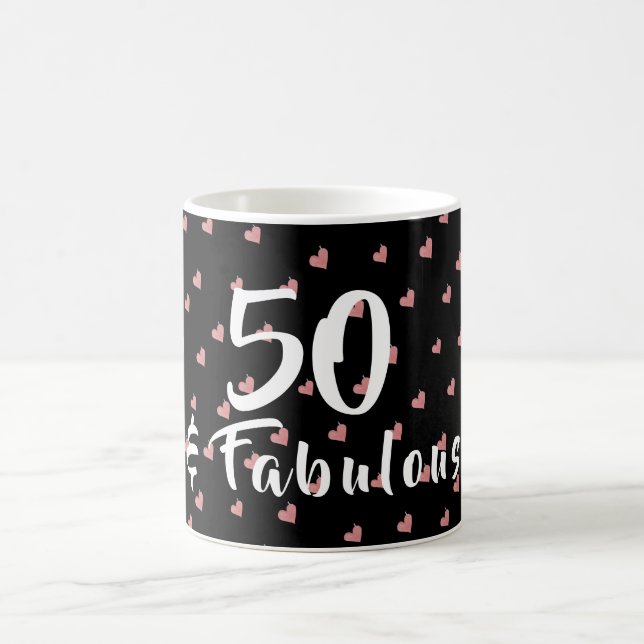 50 och Fabulous Birthday Kaffemugg (Center)