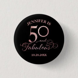 50 och Fabulous Birthday Knapp