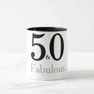 50 och Fabulous Birthday mugg