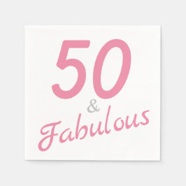 50 och Fabulous Birthday Pappersservett
