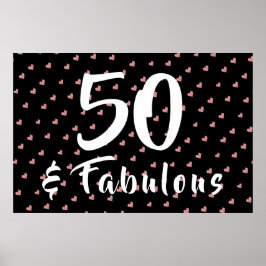 50 och Fabulous Birthday Poster